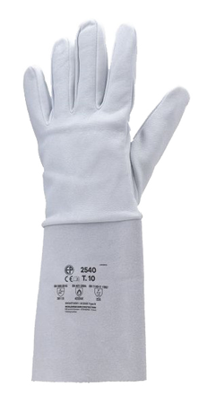 Gants de soudeur EUROWELD fleur agneau type argon manchette croûte gris T10 - COVERGUARD - 2540