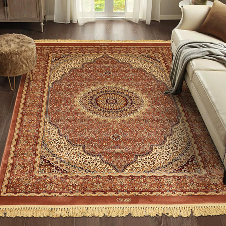 Tapis orient style PRESTIGE DE PEMBE en polypropylène doux et soyeux