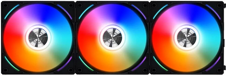 Lot de 3 Ventilateurs de boitier Lian Li Uni Fan AL RGB - 12cm (Noir)