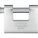 Cadenas blindé rectangulaire monobloc 80mm en acier 92-80 - ABUS - 92/80