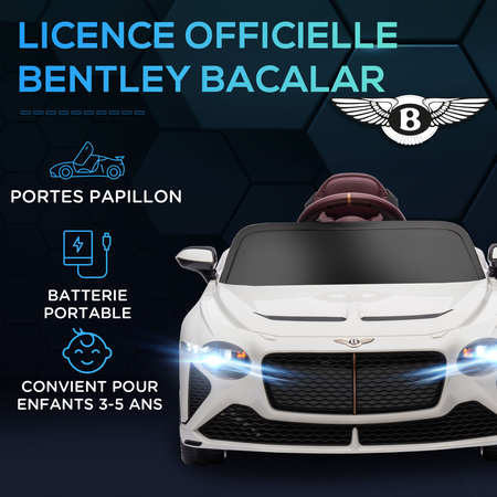 Véhicule électrique enfant Bentley Bacalar avec télécommande