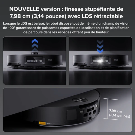 Roborock Saros S10 Robot Aspirateur Laveur avec Station Multifonction 4.0