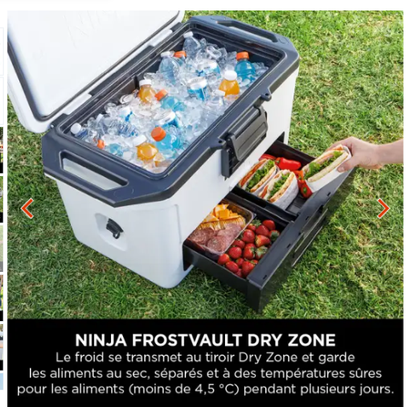 Glacière Ninja FrostVault 47 L, blanche FB151EUWH