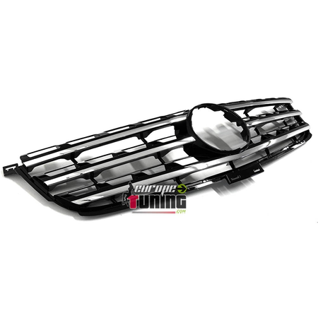 GRILLE CALANDRE SPORT NOIRE ET CHROME MERCEDES CLASSE M ML W166 2011-2015 (04864)