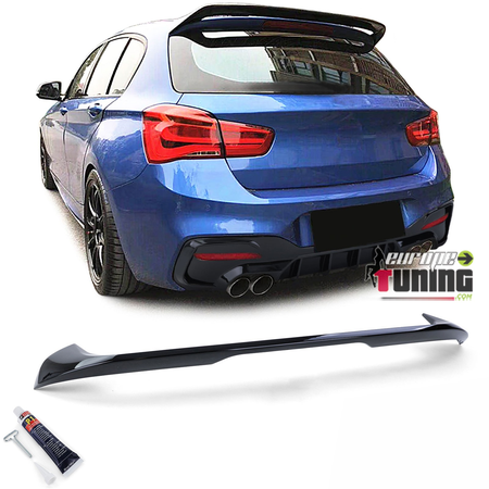 BECQUET - AILERON DE TOIT SPORT NOIR BRILLANT BMW SERIE 1 F20 F21 PH2 2015-2019 (05652)