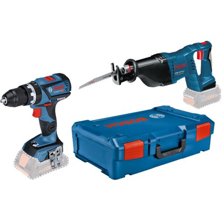 Pack 2 outils 18 V (GSB18V-60C/GSA 18V-LI) (sans batterie ni chargeur) en coffret XL-BOXX - BOSCH