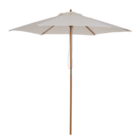 Parasol droit hexagonal bambou polyester