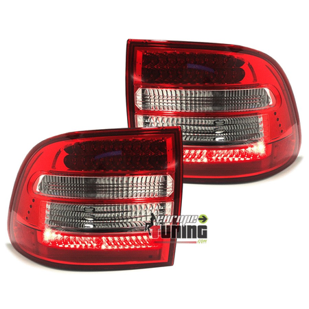 PAIRE DE FEUX A LEDS ROUGE CLAIR PORSCHE CAYENNE I 2002-2007 (03254)