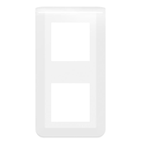 Plaque de finition Blanc MOSAIC 2x2 modules verticale - LEGRAND - 078822L