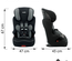 Siege Auto  NANIA RACER - Isofix - Groupe 1/2/3 (9-36Kg) - Tetiere réglable en hauteur - Flamingo - Fabriqué en France