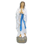 Statue Notre Dame de Lourdes en résine décorée 80 cm