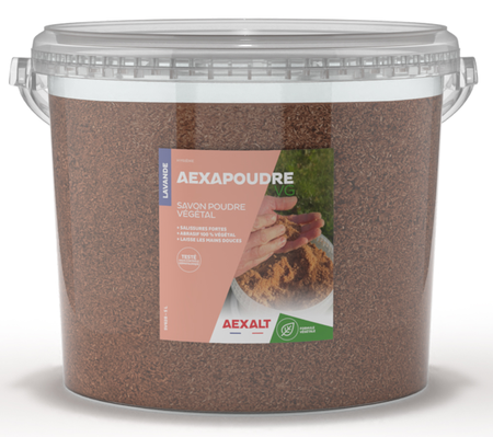 Savon poudre végétale Aexapoudre VG seau de 5L - AEXALT - SV628