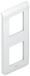 Plaque de finition verticale MOSAIC 2x2 modules blanc - LEGRAND - 78822