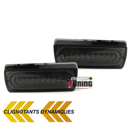 FEUX NOIRS LED CLIGNOTANTS DYNAMIQUES MERCEDES CLASSE G W463 (04697)