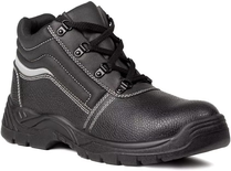 Chaussures de sécurité hautes NACRITE S1P SRC en cuir fleur de vachette noir P38 - B0911-T38