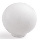 Bouton poli-dur diamètre 34mm blanc avec vis - ESTAMP - 5001002