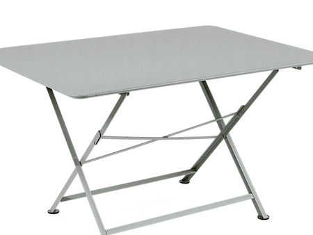 Table de jardin rectangulaire Cargo 128 x 90 cm Gris Lapilli - Fermob