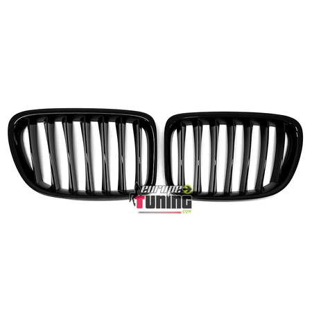 GRILLES CALANDRES SPORT NOIR BRILLANTES PACK M-PFM BMW X1 E84 2009-2015 (05115)