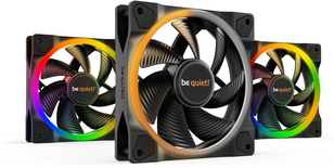Lot de 3 Ventilateurs de boitier be quiet! Light Wings RGB - 12cm (Noir)