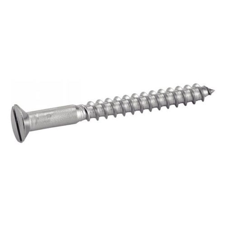 Vis à bois tête fraisée fendue inox A2 DIN97 4X50 boîte de 200 - ACTON - 623034X50