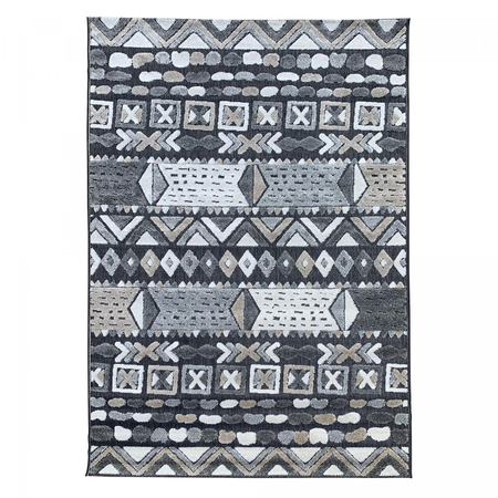 Tapis salon CROSSLI RELIEF en polypropylène doux et soyeux OEKO TEX®