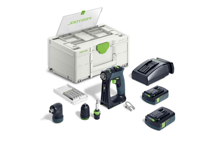 Perceuse-visseuse 18V CXS 18 C 3,0-SET + 2 batteries 3Ah + chargeur + coffret Systainer SYS3 - FESTOOL - 576884