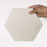 RIFT HEXAGONO CREMA Carrelage aspect béton beige Taille 23 x 26 cm