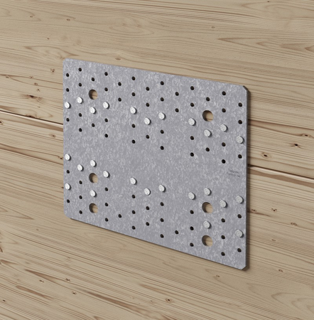 Plaque perforée trou 5mm 80x200x2 mm - SIMPSON - NP20/80/200