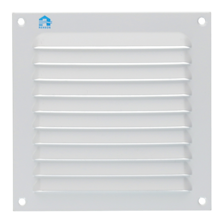 Grille à persienne 436 150x150mm époxy blanc NR RAL 9010 - RENSON - 41501506