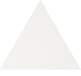 SCALE TRIANGOLO WHITE - Faience triangulaire 10,8x12,4 cm blanc brillant