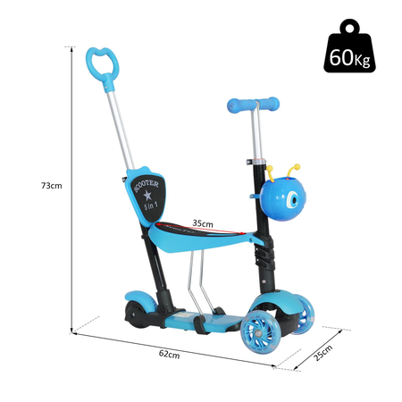 Trottinette pour enfants 3 en 1