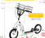 Trottinette pour Enfants Plus de 5 Ans Grands Pneus Guidon Réglable