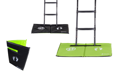 Kangui - Tapis de sol universel pour trampoline - Réversible noir ou vert