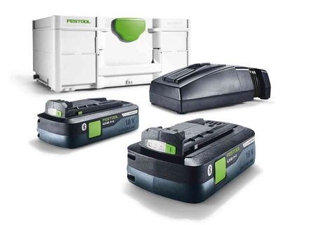 Set énergie SYS3 ENG 18V 2x4,0/TCL6 2x4Ah 18V en coffret SYSTAINER 3 - FESTOOL - 576811