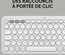 LOGITECH - Clavier sans fil - Pebble Keys 2 K380s - Bluetooth - Bouton Easy-Switch - Blanc - (920-011804)