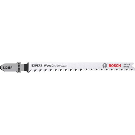 Lame de scie sauteuse Expert Wood 2-Side Clean T308 BP pack de 5 - BOSCH - 2608900558