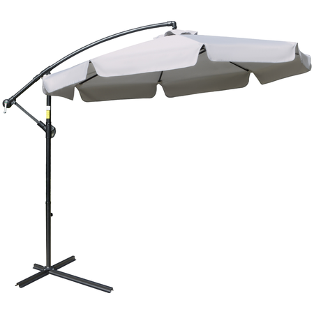 Parasol déporté octogonal inclinable Ø 2,65 x 2,45H m