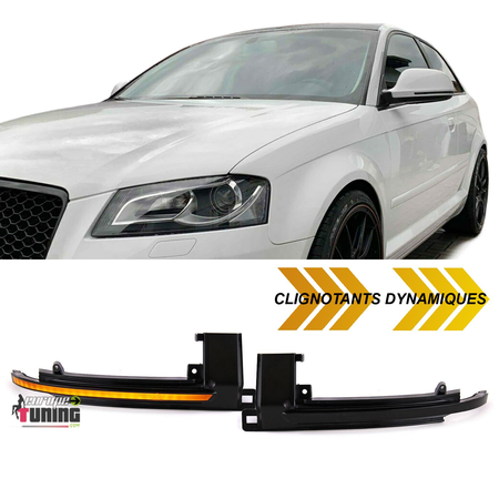 CLIGNOTANTS RETROVISEURS A LED DYNAMIQUES AUDI A3 A4 A5 A6 A8 Q3 (04975)