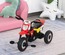 Tricycle enfants moto cross effets musicaux et lumineux coffre rangement rouge