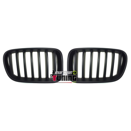 GRILLES CALANDRES SPORT NOIRES POUR BMW X3 F25 2010-2014 (03103)