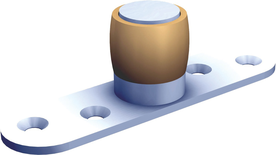 Guide olive laiton sur platine pour U 30x30mm - MANTION - 1099