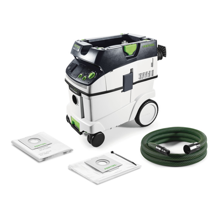 Aspirateur eau et poussières 1200W CTL 36 E AC Cleantec 350 36 L - FESTOOL - 574958