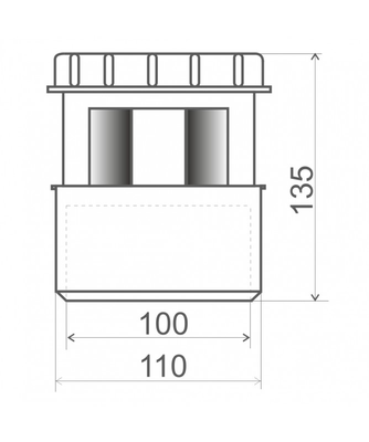 Aérateur à membrane femelle 100-110 - REGIPLAST - AM100