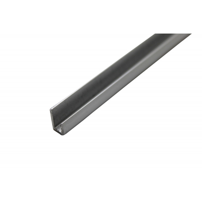 Profilé de finition en U aluminium crédence 2050 mm x 3 mm - Coloris - Alu, Epaisseur - 3 mm, Longueur - 2050 mm