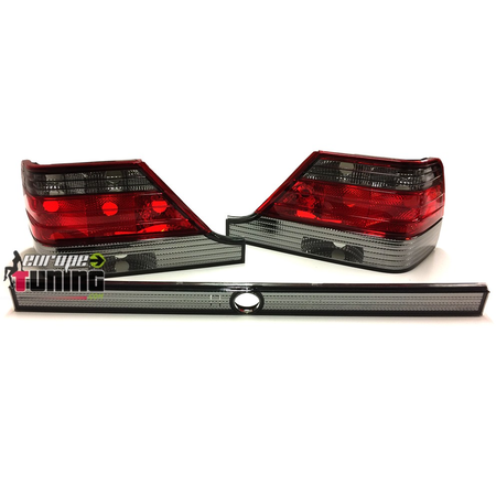 FEUX TUNING ROUGE NOIR MERCEDES W140 Classe S (13558)