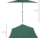 Demi parasol balcon métal polyester