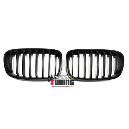 GRILLES CALANDRES NOIRES MATES SPORT BMW SERIE 1 F20 F21 PHASES 1 (05001)