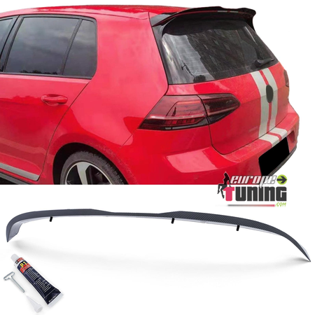 BECQUET SPOILER DE TOIT SPORT STYLE CARBONE VW GOLF 7 GTI GTD 2012-2020 (05546)