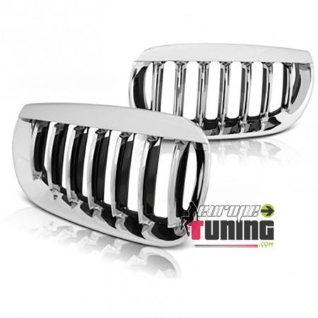 GRILLES CALANDRES SPORT CHROME POUR BMW X3 E83 2003-2006 (02368)