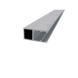 Profil bordure monobloc (en U) - toiture polycarbonate - Coloris - Aluminium, Epaisseur - 16 mm, Longueur - 4 m